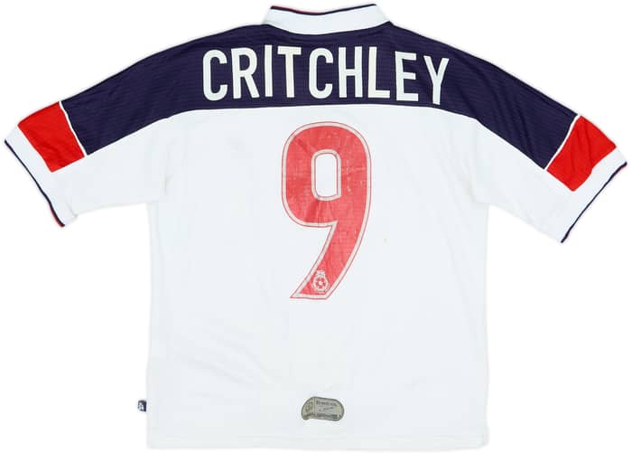 1999-01 Bolton Home Shirt Critchley #9 - 5/10 - (M.Boys)
