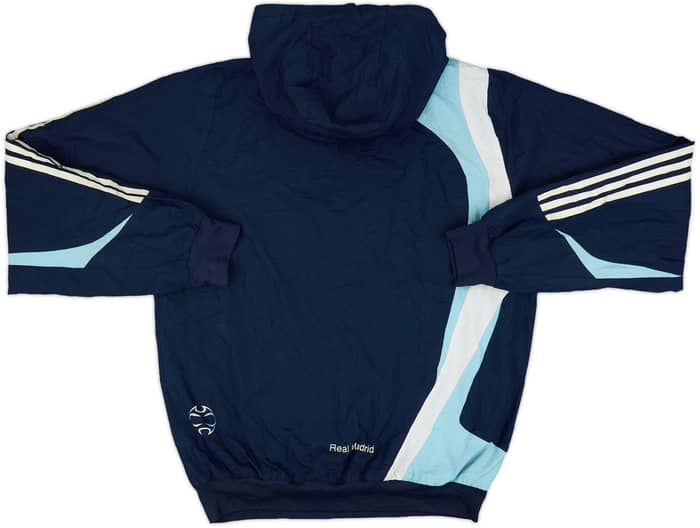 2007-08 Real Madrid adidas Hooded 1/4 Zip Training Top - 5/10 - (L)