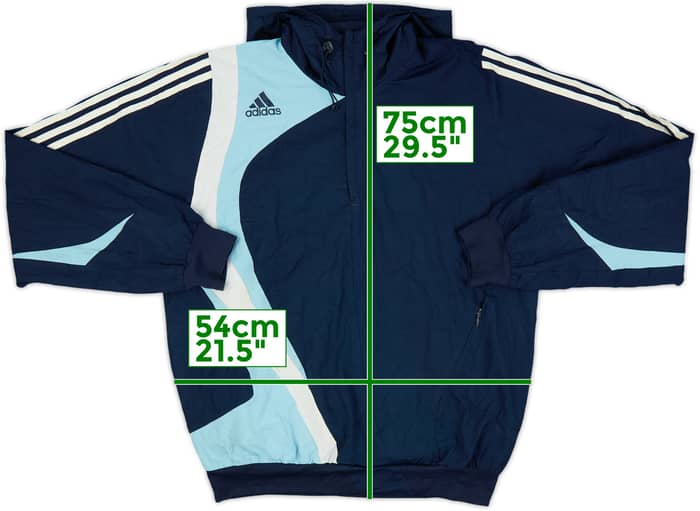 2007-08 Real Madrid adidas Hooded 1/4 Zip Training Top - 5/10 - (L)