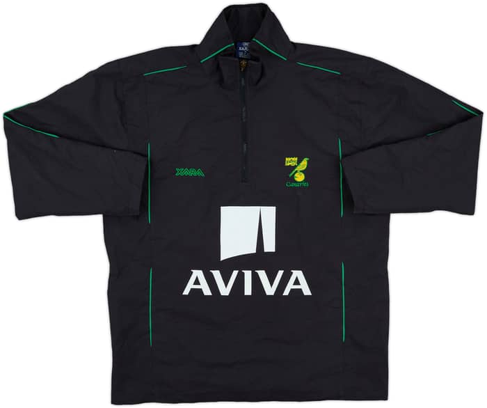 2010-11 Norwich Xara 1/2 Zip Track Top - 8/10 - (M)