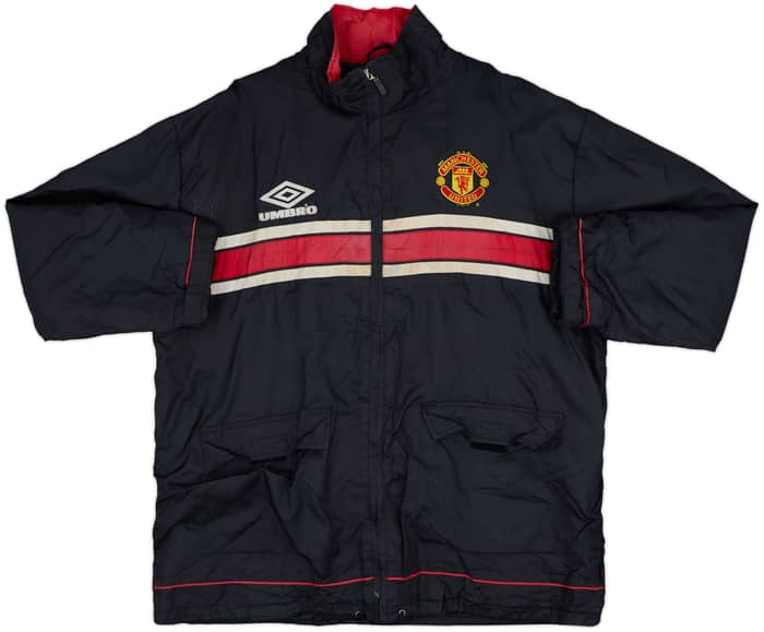 1998-99 Manchester United Umbro Padded Bench Coat - 4/10 - (XL)