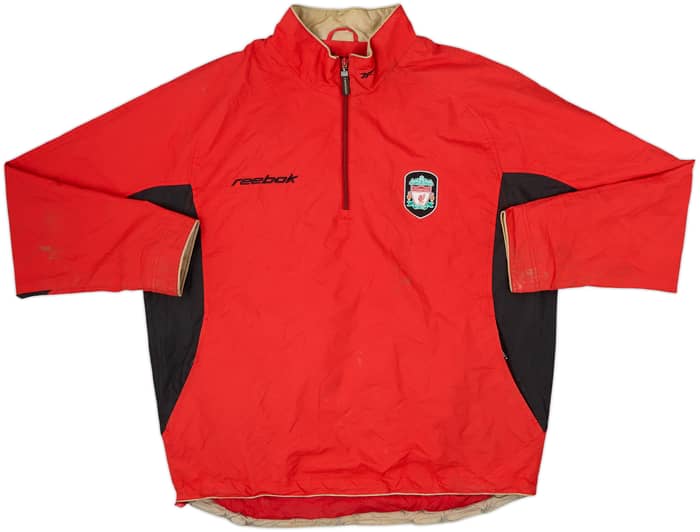 2003-04 Liverpool Reebok 1/4 Zip Training Top - 6/10 - (L)