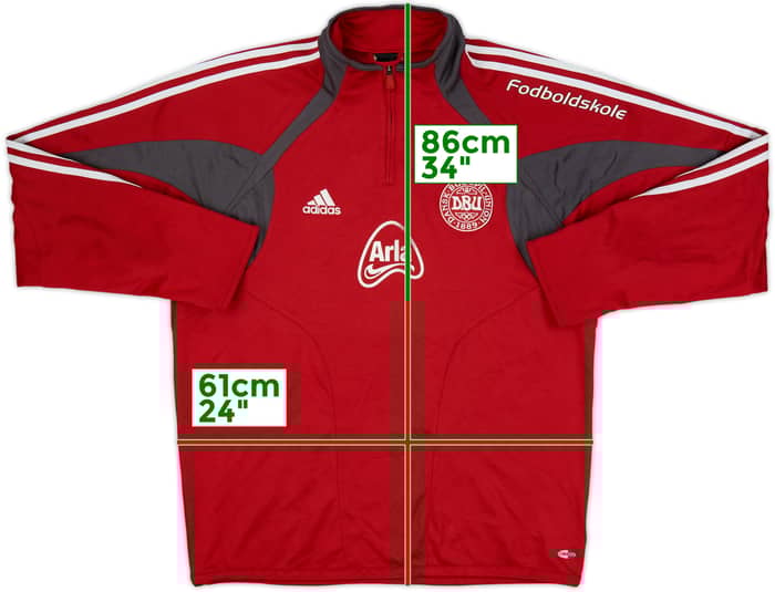 2004-05 Denmark adidas 1/4 Zip Training Top - 6/10 - (XL/XXL)
