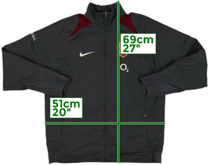 2005-06 Arsenal Nike Track Jacket - 7/10 - (L.Boys)