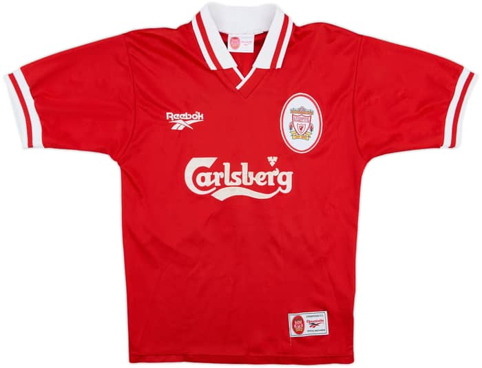 1996-98 Liverpool Home Shirt Owen #18 - 8/10 - (S)