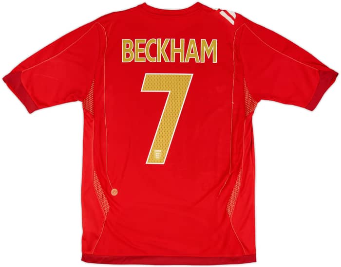 2006-08 England Away Shirt Beckham #7 - 4/10 - (M)