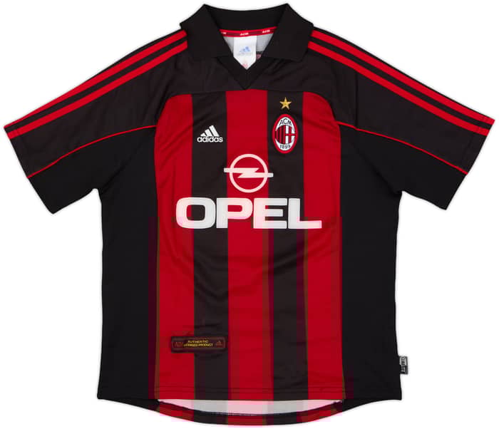 2000-02 AC Milan Home Shirt - 8/10 - (L.Boys)