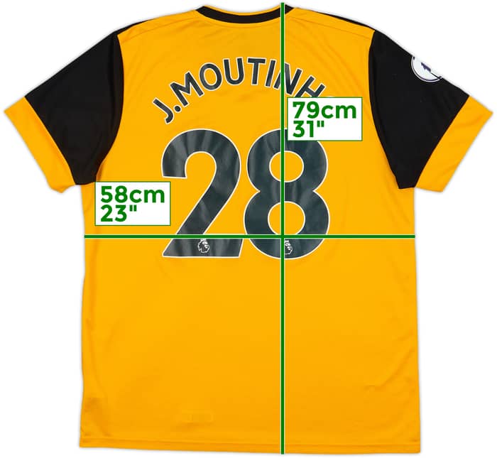 2020-21 Wolves Home Shirt J.Moutinho #28 - 6/10 - (XL)