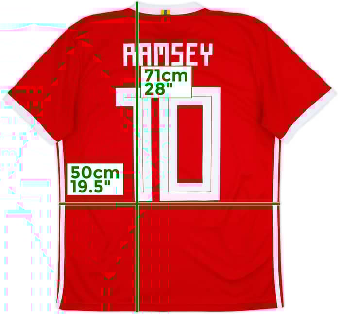 2018-19 Wales Home Shirt Ramsey #10 - 9/10 - (M)