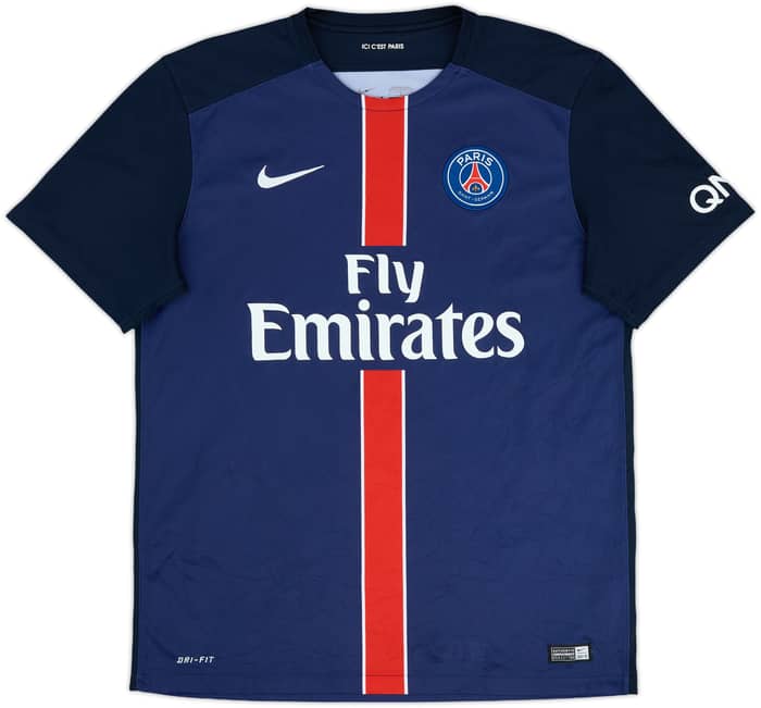 2015-16 Paris Saint-Germain Home Shirt Ibrahimovic #10 - 8/10 - (L)