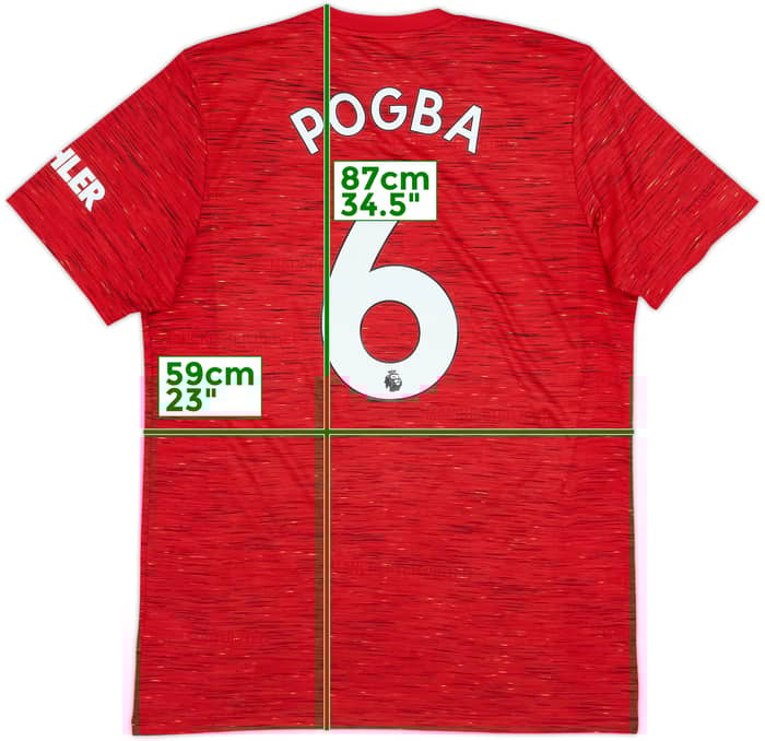 2020-21 Manchester United Home Shirt Pogba #6 - 10/10 - (L)