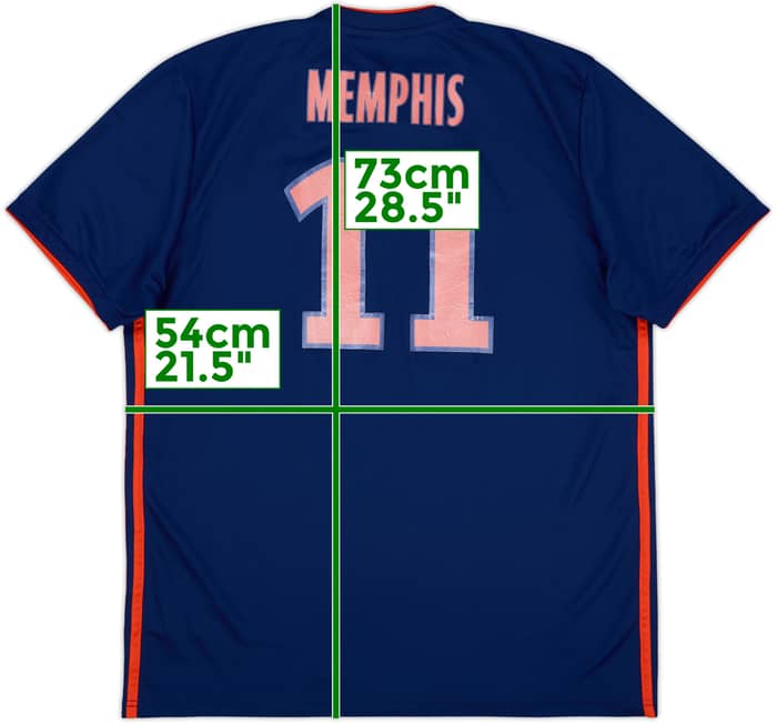 2018-19 Lyon Away Shirt Memphis #11 - 5/10 - (L)
