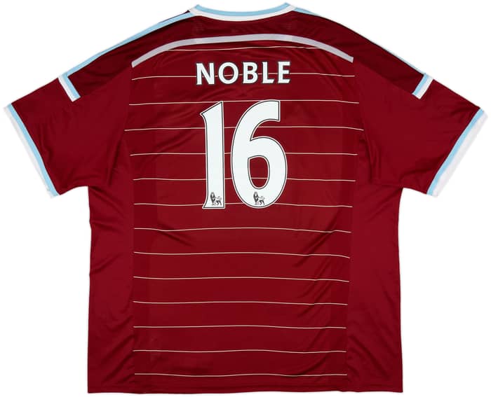 2014-15 West Ham Home Shirt Noble #16 - 8/10 - (XXL)