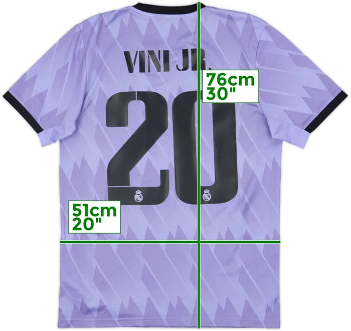 2022-23 Real Madrid Away Shirt ViniJr #20 - 7/10 - (M)