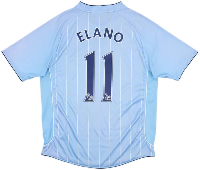 2007-08 Manchester City Home Shirt Elano #11 - 6/10 - (M)