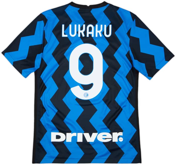 2020-21 Inter Milan Home Shirt Lukaku #9 - 8/10 - (S)