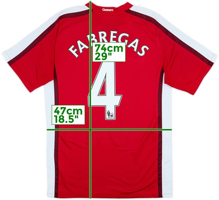 2008-10 Arsenal Home Shirt Fabregas #4 - 8/10 - (S)