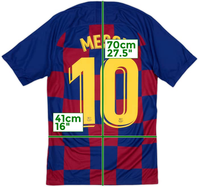 2019-20 Barcelona Home Shirt Messi #10 - 8/10 - (XS)