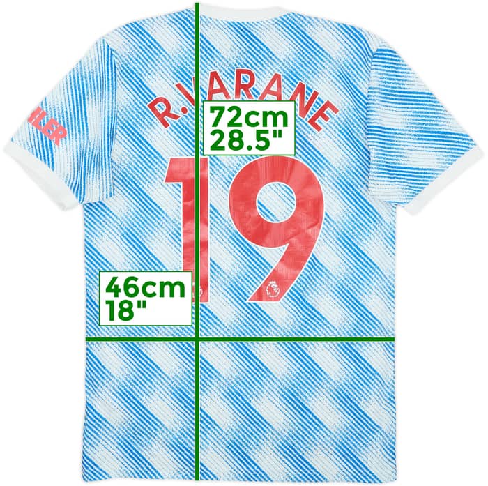 2021-22 Manchester United Away Shirt R.Varane #19 - 5/10 - (S)