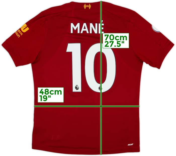 2019-20 Liverpool Home Shirt Mane #10 - 8/10 - (M)