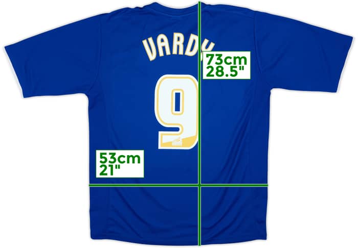 2012-13 Leicester Home Shirt Vardy #9 - 6/10 - (XL)