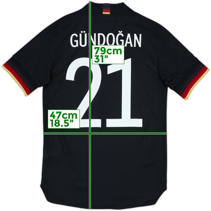 2020-21 Germany Authentic Away Shirt Gundogan #21 - 8/10 - (S)