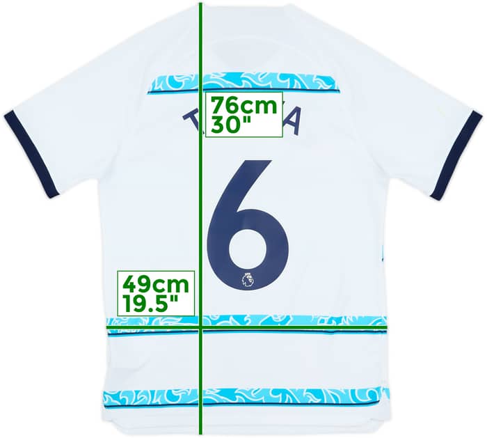 2022-23 Chelsea Away Shirt T.Silva #6 - 8/10 - (M)