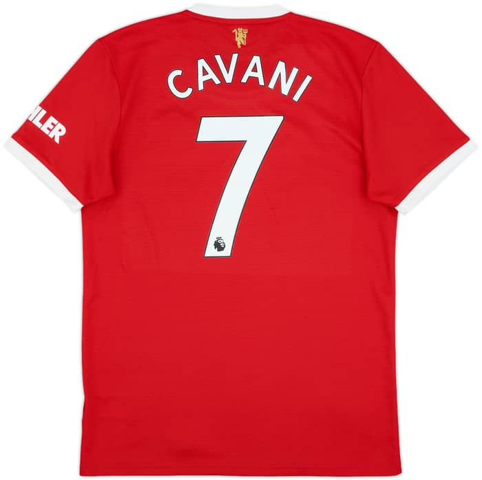 2021-22 Manchester United Home Shirt Cavani #7 - 8/10 - (M)
