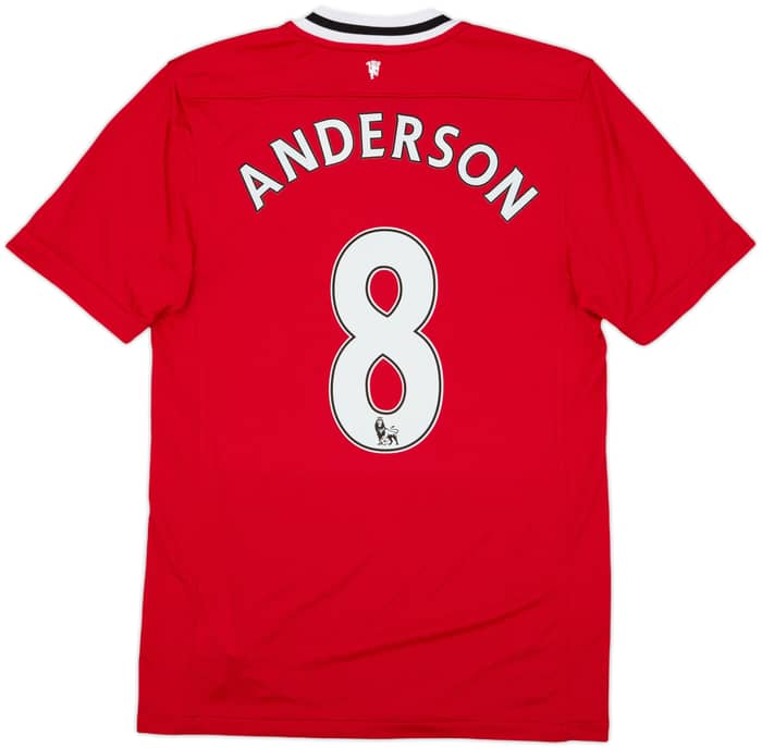 2011-12 Manchester United Home Shirt Anderson #8 - 8/10 - (S)