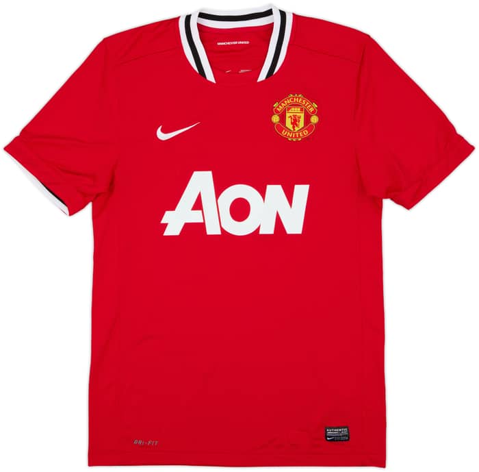 2011-12 Manchester United Home Shirt Anderson #8 - 8/10 - (S)