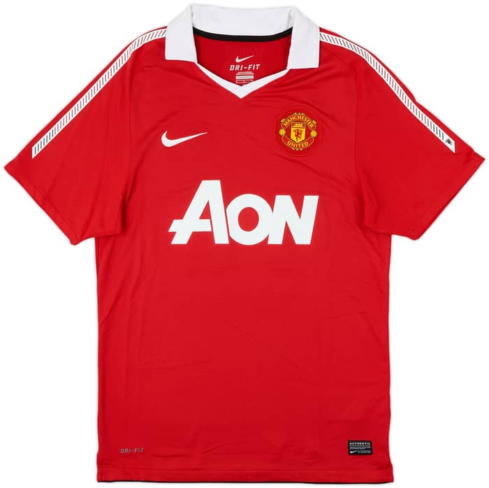 2010-11 Manchester United Home Shirt J.S.Park #13 - 8/10 - (S)