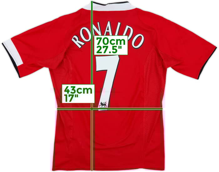 2004-06 Manchester United Home Shirt Ronaldo #7 - 8/10 - (S)