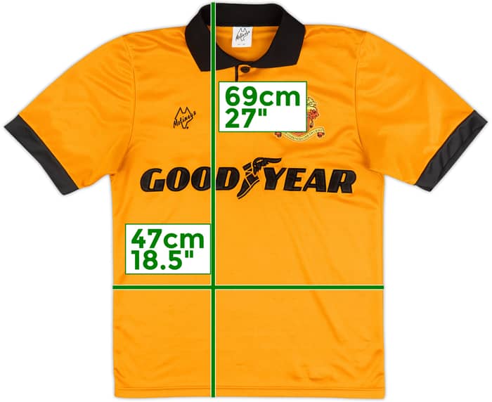 1993-94 Wolves Home Shirt - 8/10 - (S)