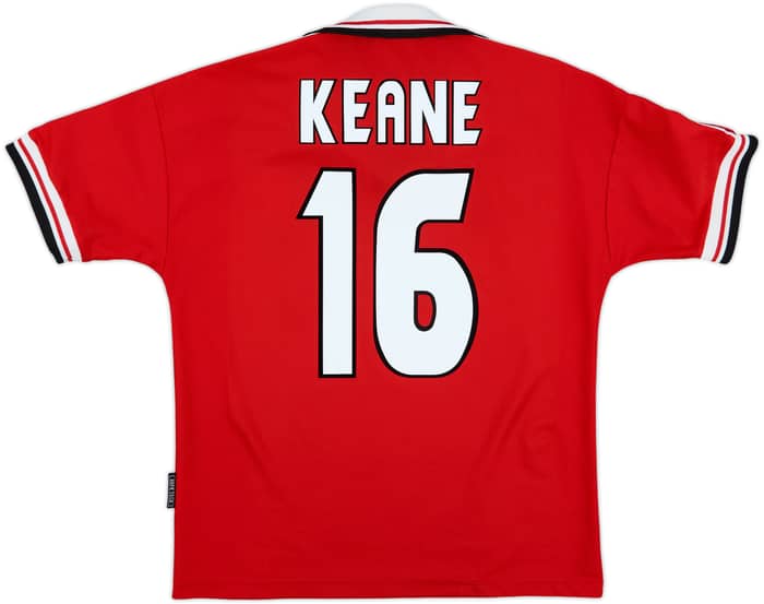 1998-00 Manchester United Home Shirt Keane #16 - 6/10 - (M)
