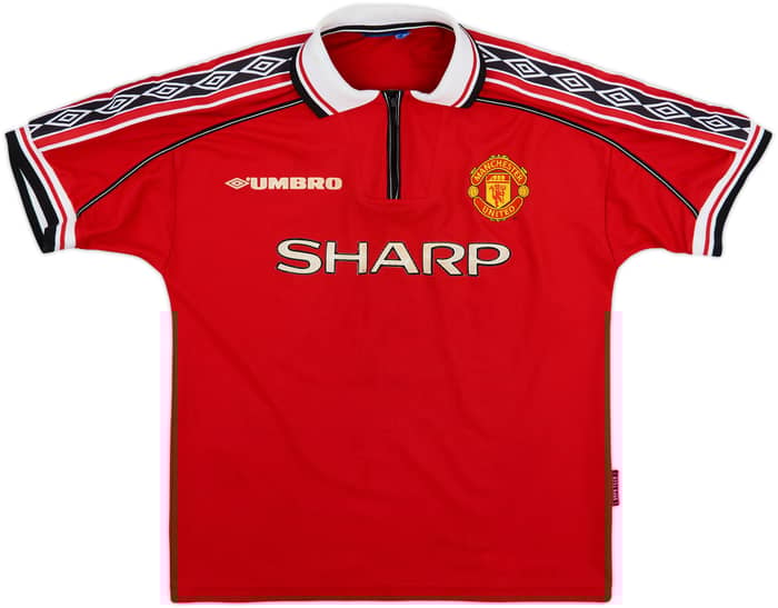 1998-00 Manchester United Home Shirt Keane #16 - 6/10 - (M)