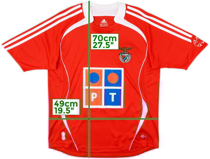 2006-07 Benfica Home Shirt - 10/10 - (L.Boys)