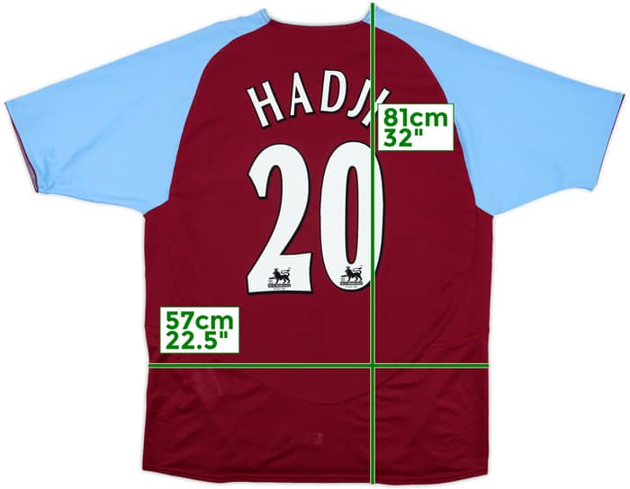 2003-04 Aston Villa Home Shirt Hadji #20 - 9/10 - (M)
