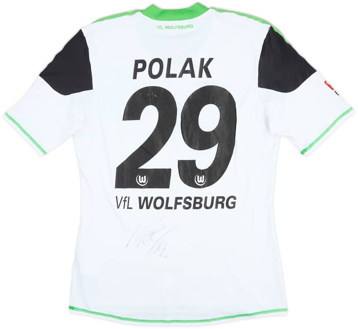 2012-13 Wolfsburg Match Issue Signed Away Shirt Polak #29