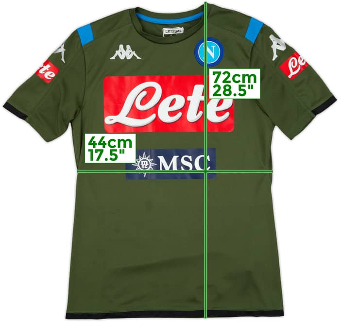 2019-20 Napoli Kappa Training Shirt - 8/10 - (L)