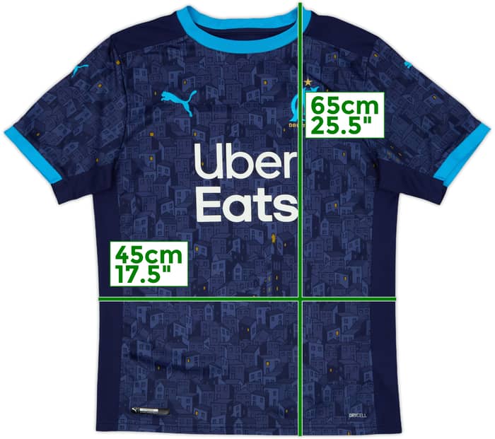 2020-21 Olympique Marseille Away Shirt - 10/10 - (S)