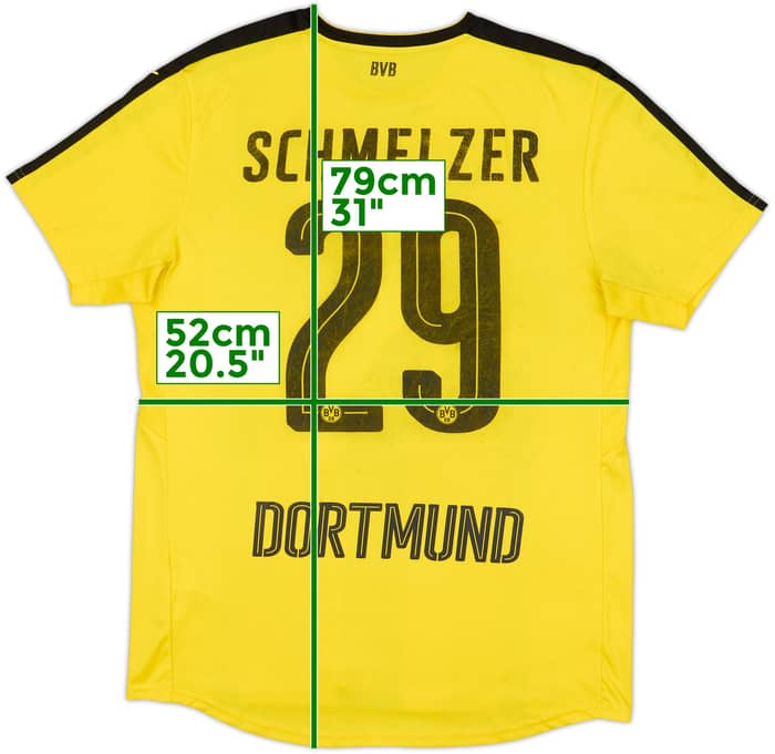 2016-17 Borussia Dortmund Home Shirt Schmelzer #29 - 4/10 - (L)