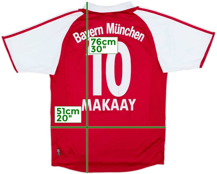 2003-04 Bayern Munich Home Shirt Makaay #10 - 6/10 - (M)