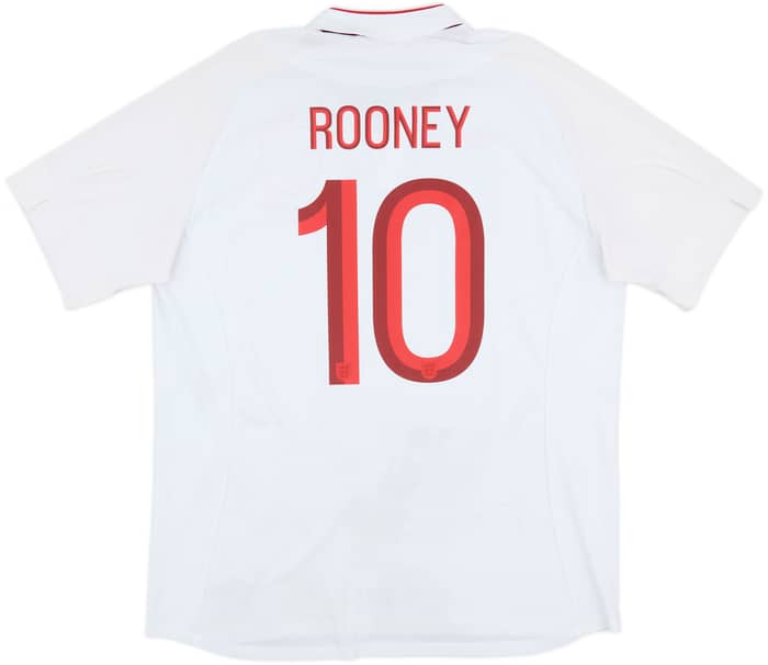 2012-13 England Home Shirt Rooney #10 - 8/10 - (XL)