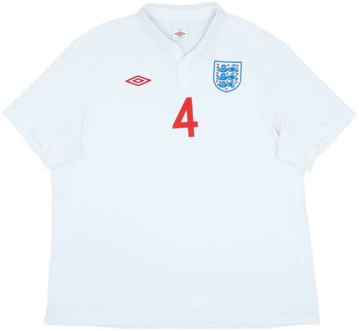 2009-10 England Home Shirt Gerrard #4 - 6/10 - (3XL)