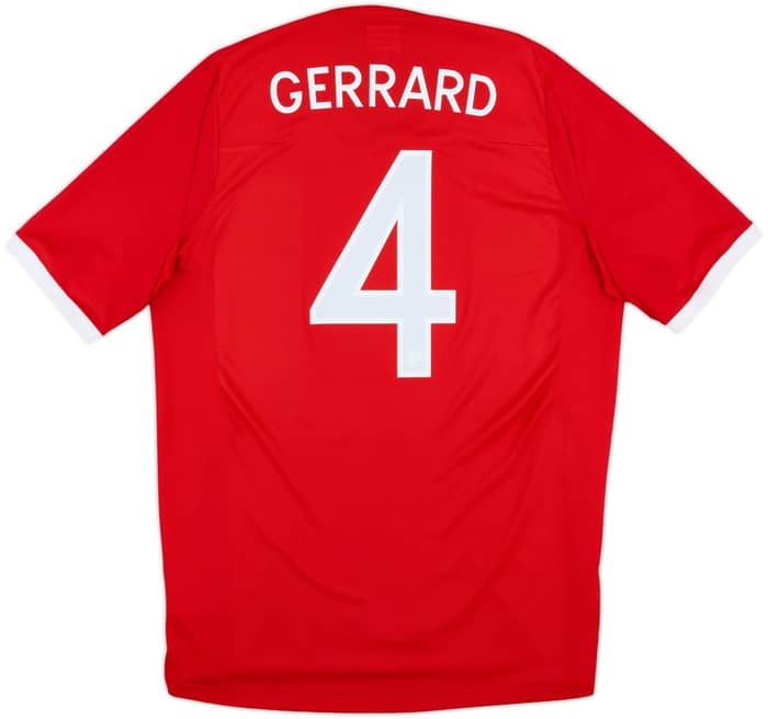 2010-11 England Away Shirt Gerrard #4 - 10/10 - (L)
