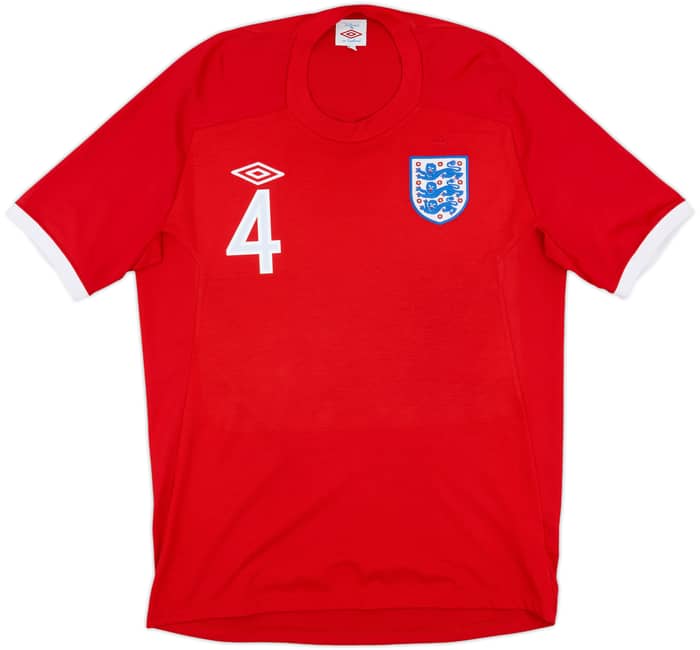 2010-11 England Away Shirt Gerrard #4 - 10/10 - (L)