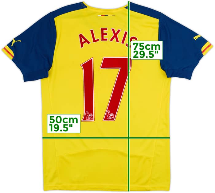 2014-15 Arsenal Away Shirt Alexis #17 - 4/10 - (M)