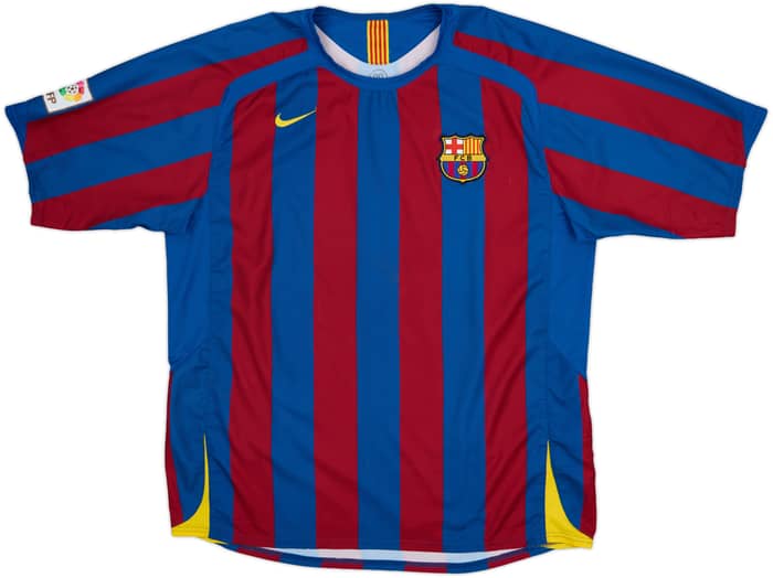 2005-06 Barcelona Home Shirt Ronaldinho #10 - 8/10 - (XL)