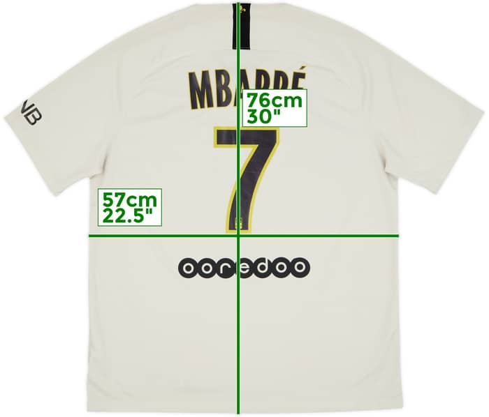 2018-19 Paris Saint-Germain Away Shirt Mbappe #7 - 9/10 - (XL)