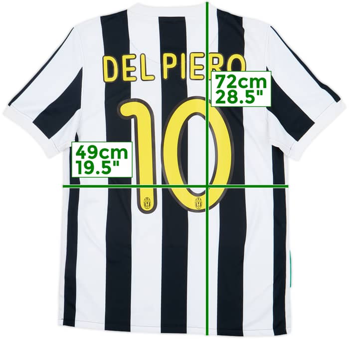 2009-10 Juventus Home Shirt Del Piero #10 - 7/10 - (S)